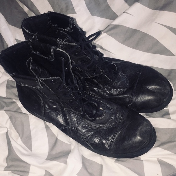 LEATHER COMBAT BOOTS - Picture 3 of 5